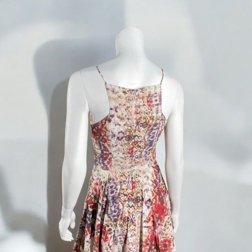 Lavender Brown Mini Fit and Flare Dress Multicolor, Size X-Small - Picture 11 of 16